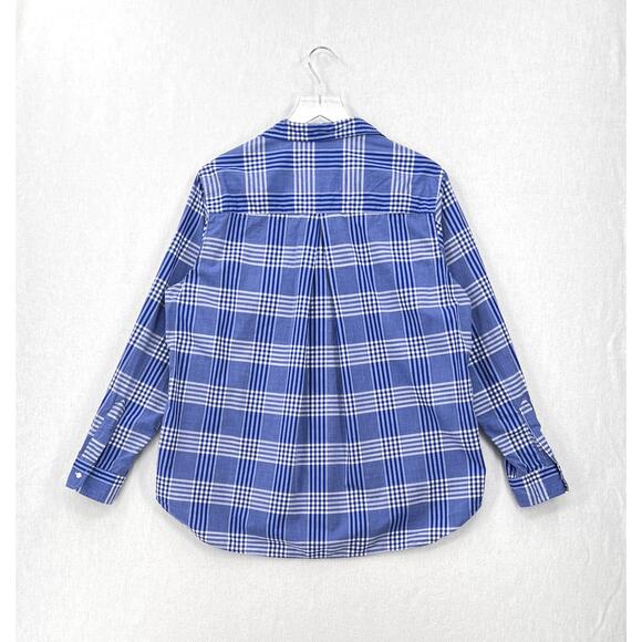 GRAYSON The Hero Button Up Shirt Womens Large Blue White Plaid ANTHROPOLOGIE - Picture 5 of 14